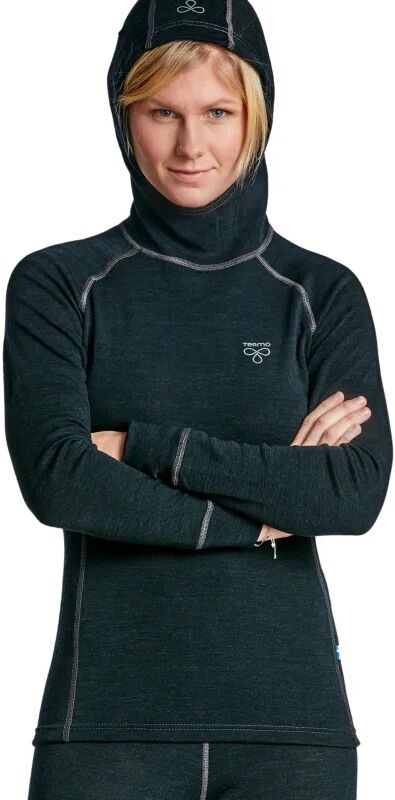 Termo Women's Wool Light Hoodie Blå