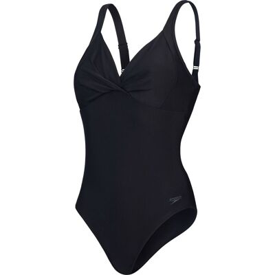 Speedo Women's Shaping Cross Knot 1 Piece Black 48 Speedo Women's Shaping Cross Knot 1 Piece Black 48