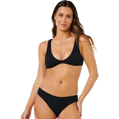 Rip Curl Women's Vibe Surf Bralette Bikini Top Black XL Rip Curl Women's Vibe Surf Bralette Bikini Top Black XL