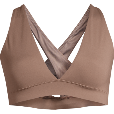 Casall Women's V-Neck Crossback Bikini Top Warm Khaki 42 Casall Women's V-Neck Crossback Bikini Top Warm Khaki 42