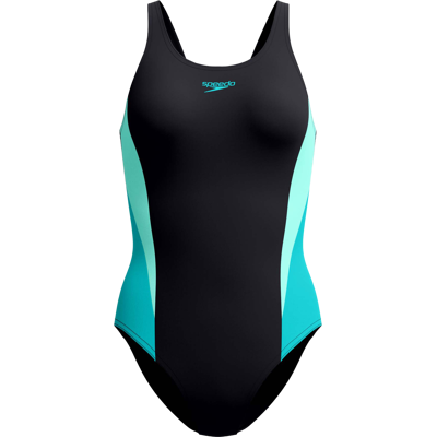 Speedo Women's Colorblock Splice 2.0 One Piece Anthracite/mayan Blue 34EU Speedo Women's Colorblock Splice 2.0 One Piece Anthracite/mayan Blue 34EU