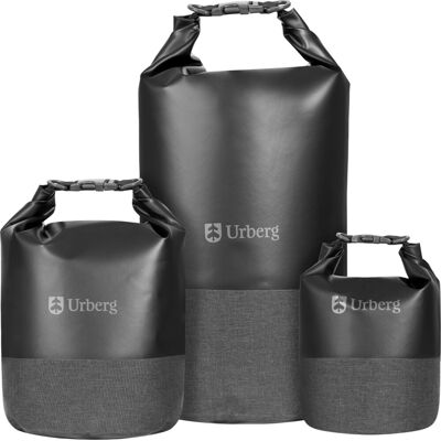 Urberg Svart Drybag Sett - Vanntette Pakkposer - 4L 8L 16L Urberg Svart Drybag Sett - Vanntette Pakkposer - 4L 8L 16L