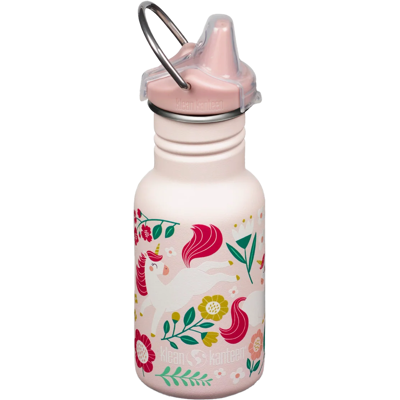 Klean Kanteen Kids' Classic Narrow 355ml (W/ Kid Sippy) Leaping Unicorns Pink 355 ml Klean Kanteen Kids' Classic Narrow 355ml (W/ Kid Sippy) Leaping Unicorns Pink 355 ml