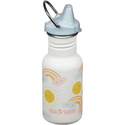 Klean Kanteen Kids' Classic Narrow 355ml (W/ Kid Sippy) Rainbows White 355 ml Klean Kanteen Kids' Classic Narrow 355ml (W/ Kid Sippy) Rainbows White 355 ml