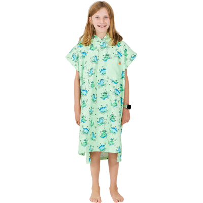 After Essentials Kids' Poncho Dino Green 115-145 cm After Essentials Kids' Poncho Dino Green 115-145 cm