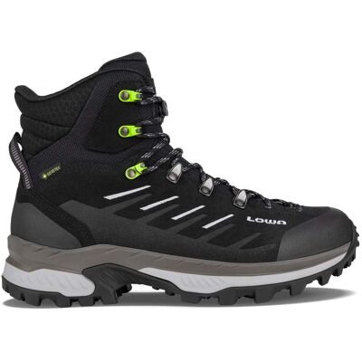LOWA Men's Randir GORE-TEX Mid Black/Grey 41.5 LOWA Men's Randir GORE-TEX Mid Black/Grey 41.5