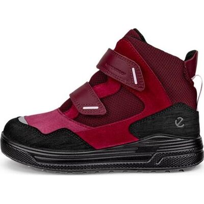 Ecco Kids' Urban Snow Mid Black/red Plum/dark Ruby 31 Ecco Kids' Urban Snow Mid Black/red Plum/dark Ruby 31