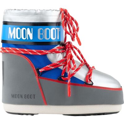 Moon Boot Unisex Icon Low Space Racing Silver/Blue/Red 36/38 Moon Boot Unisex Icon Low Space Racing Silver/Blue/Red 36/38