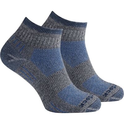 Wrightsock Escape Quater Anti Blister System Ash Twist/Blue 37-41 Wrightsock Escape Quater Anti Blister System Ash Twist/Blue 37-41