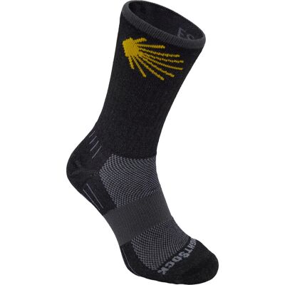 Wrightsock Escape Crew Anti Blister System Black with Camino Logo 37-41 Wrightsock Escape Crew Anti Blister System Black with Camino Logo 37-41