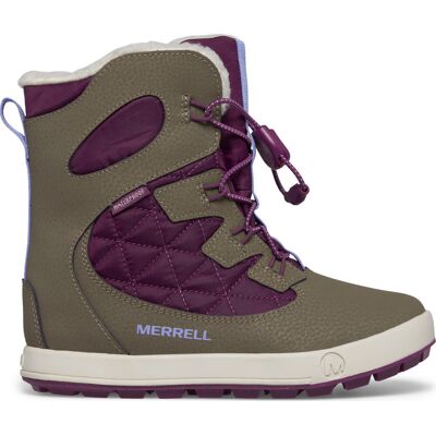 Merrell Juniors' Snow Bank 4.0 Waterproof Truffle/plum Cozy 29 Merrell Juniors' Snow Bank 4.0 Waterproof Truffle/plum Cozy 29