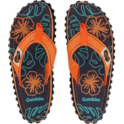 Gumbies Unisex Islander Orange Hibiscus 37 Gumbies Unisex Islander Orange Hibiscus 37