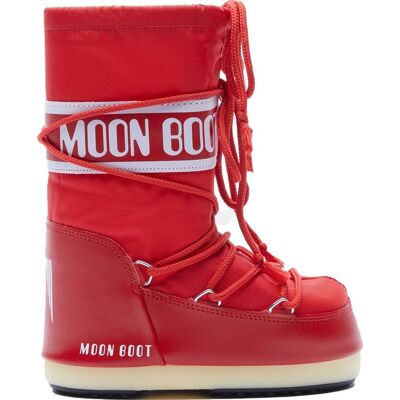 Moon Boot Kids' Icon Nylon Red 27/30 Moon Boot Kids' Icon Nylon Red 27/30