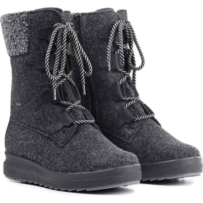 Pomar Women's Reki Gore-Tex Felt Boot Granit Felt/Black Waxy Leather 39 Pomar Women's Reki Gore-Tex Felt Boot Granit Felt/Black Waxy Leather 39