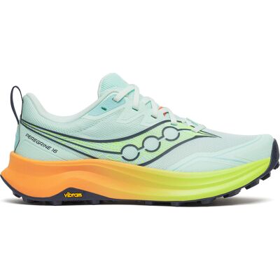 Saucony Women's Peregrine 16 Aqua/citron 37 Saucony Women's Peregrine 16 Aqua/citron 37