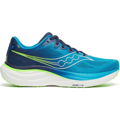 Saucony Men's Ride 19 Cobalt/Slime 48 Saucony Men's Ride 19 Cobalt/Slime 48