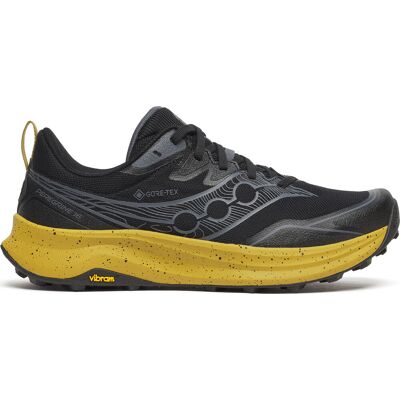 Saucony Men's Peregrine 16 GORE-TEX Black/oil 44 Saucony Men's Peregrine 16 GORE-TEX Black/oil 44