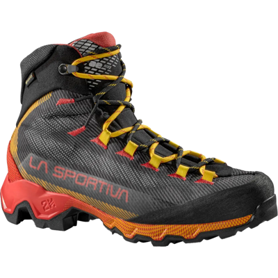 La Sportiva Men's Aequilibrium Hike GORE-TEX Carbon/Yellow 46 La Sportiva Men's Aequilibrium Hike GORE-TEX Carbon/Yellow 46