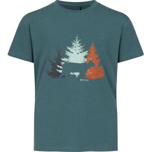 Urberg Juniors' Bamboo Print Tee Silver Pine 110/116, Silver Pine