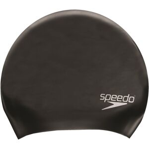 Speedo Long Hair Cap Black ONESZ, Black