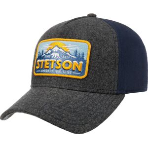 Stetson Men's Trucker Cap Polar Bear Grey/Blue 52-55 cm, Grey/Blue