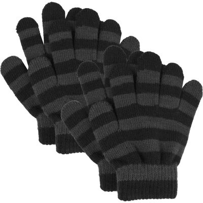 Lindberg Kids' Fjugesta Glove 2-Pack Anthracite 15CM/5-8Y Lindberg Kids' Fjugesta Glove 2-Pack Anthracite 15CM/5-8Y