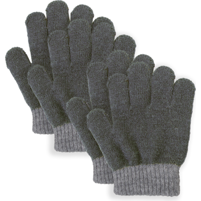 Lindberg Kids' Sundsvall Glove 2 Pack Anth/grey 15CM/5-8 Years Lindberg Kids' Sundsvall Glove 2 Pack Anth/grey 15CM/5-8 Years