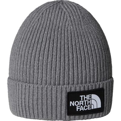 The North Face Kids' TNF Logo Box Cuffed Beanie TNF Medium Grey Heather OneSize The North Face Kids' TNF Logo Box Cuffed Beanie TNF Medium Grey Heather OneSize