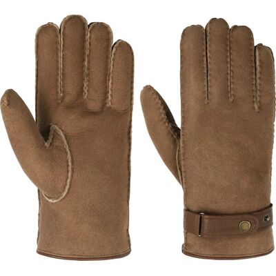 Stetson Deerskin Lambswool Gloves Brown 8 Stetson Deerskin Lambswool Gloves Brown 8