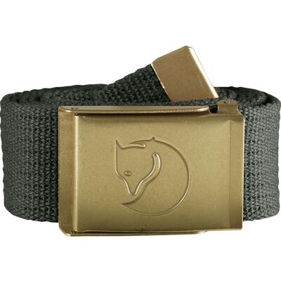 Fjällräven Canvas Brass Belt 4 cm Mountain Grey 120 cm Fjällräven Canvas Brass Belt 4 cm Mountain Grey 120 cm