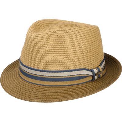 Stetson Licano Toyo Trilby Straw Hat Brown 55/S Stetson Licano Toyo Trilby Straw Hat Brown 55/S