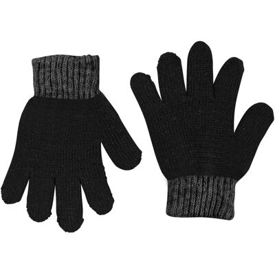 Lindberg Kids' Sundsvall Glove 2 Pack Black/Anthrac 15CM/5-8 Years Lindberg Kids' Sundsvall Glove 2 Pack Black/Anthrac 15CM/5-8 Years