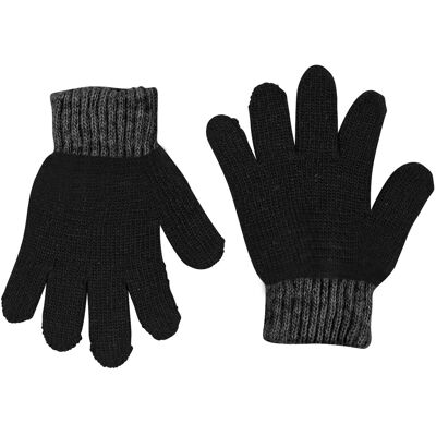 Lindberg Kids' Sundsvall Glove 2 Pack Black/Anthrac 15CM/5-8 Years Lindberg Kids' Sundsvall Glove 2 Pack Black/Anthrac 15CM/5-8 Years