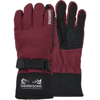 Didriksons Kids' Lovas Five Finger Gloves 2 Anemon Red 6 Didriksons Kids' Lovas Five Finger Gloves 2 Anemon Red 6