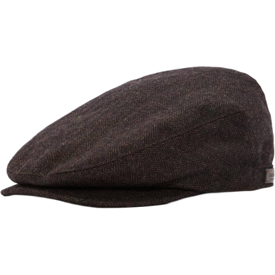 Barbour Men's Barlow Flat Cap Brown M Barbour Men's Barlow Flat Cap Brown M