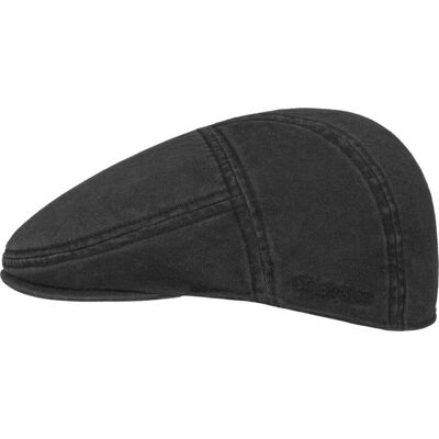 Stetson Paradise Cotton Flat Cap Black 59/L Stetson Paradise Cotton Flat Cap Black 59/L