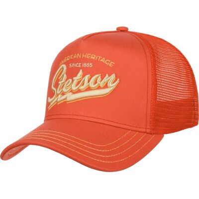 Stetson Unisex Trucker Cap American Heritage Classic Bright Orange 54 cm Stetson Unisex Trucker Cap American Heritage Classic Bright Orange 54 cm