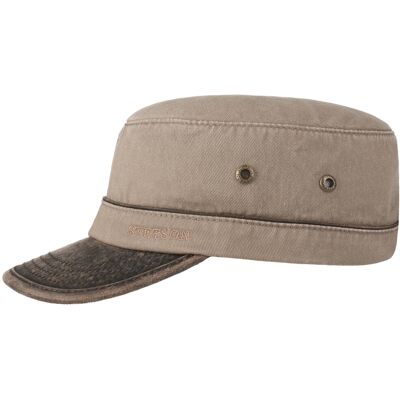 Stetson Army Cap Cotton Brown M Stetson Army Cap Cotton Brown M