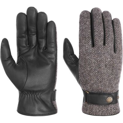 Stetson Woolrich Leather Gloves Black 7.5 Stetson Woolrich Leather Gloves Black 7.5