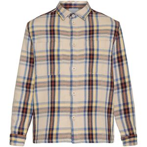 Knowledge Cotton Apparel Men's Checked Overshirt Brown Check S Knowledge Cotton Apparel Men's Checked Overshirt Brown Check S