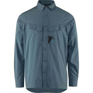 Klättermusen Men's Syn Long Sleeve Shirt Thistle Blue M Klättermusen Men's Syn Long Sleeve Shirt Thistle Blue M