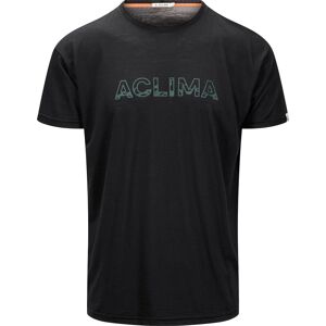 Aclima Men's LightWool 140 Classic Tee Logo Jet Black M Aclima Men's LightWool 140 Classic Tee Logo Jet Black M