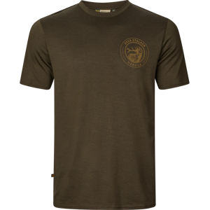 Härkila Men's Game Short Sleeve T-Shirt Willow Green Stag M Härkila Men's Game Short Sleeve T-Shirt Willow Green Stag M