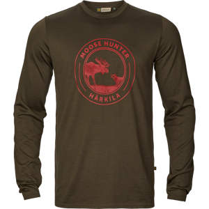 Härkila Men's Game Long Sleeve T-Shirt Willow Green Moose L Härkila Men's Game Long Sleeve T-Shirt Willow Green Moose L