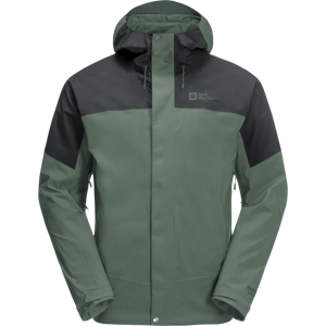 Jack Wolfskin Men's Kammweg 2-Layer Jacket Hedge Green L Jack Wolfskin Men's Kammweg 2-Layer Jacket Hedge Green L