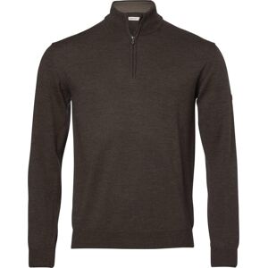 Chevalier Men's Aston Half Zip Merino Pullover Leather Brown XL Chevalier Men's Aston Half Zip Merino Pullover Leather Brown XL