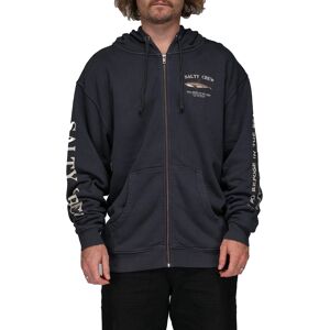 Salty Crew Men's Bruce Vintage Zip Fleece Pigment Black S Salty Crew Men's Bruce Vintage Zip Fleece Pigment Black S
