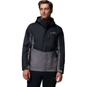 Columbia Men's Pouring Adventure III Jacket Black, City Grey L Columbia Men's Pouring Adventure III Jacket Black, City Grey L