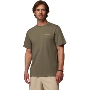 Columbia Men's CSC Logo Organic Cotton T-Shirt Stone Green, Linework C Badge XL Columbia Men's CSC Logo Organic Cotton T-Shirt Stone Green, Linework C Badge XL