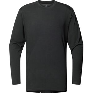 Haglöfs Men's Kaise Wool Long Sleeve Tee True Black S Haglöfs Men's Kaise Wool Long Sleeve Tee True Black S
